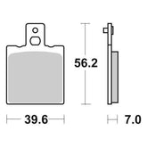 Pastiglie Freno Anteriori SBS 519 HF ORGANICA per APRILIA AF1 125 1987-1989, set per 1 disco